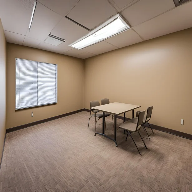 The Covert Township Police interview room with its installed camera