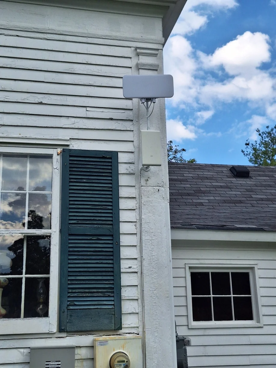 Wireless network hardware installed on the Franklin Community Kreger House