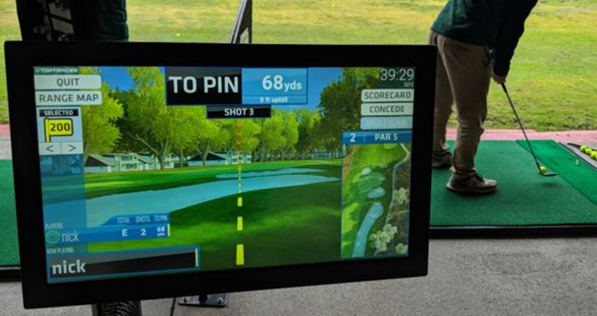 image of golf tech screen